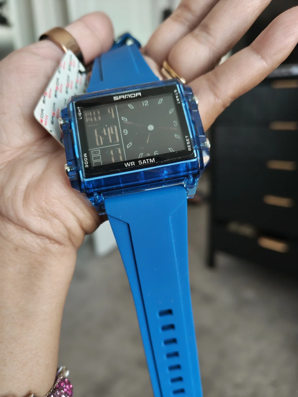 N/A blue silicone